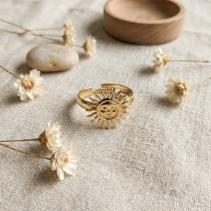 Bague soleil ajustable en acier inoxydable