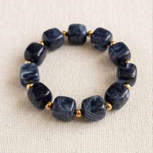 Bracelet perles & acier inoxydable