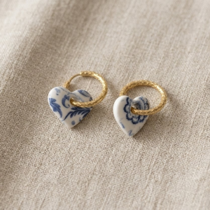 Créoles interchangeables coeur