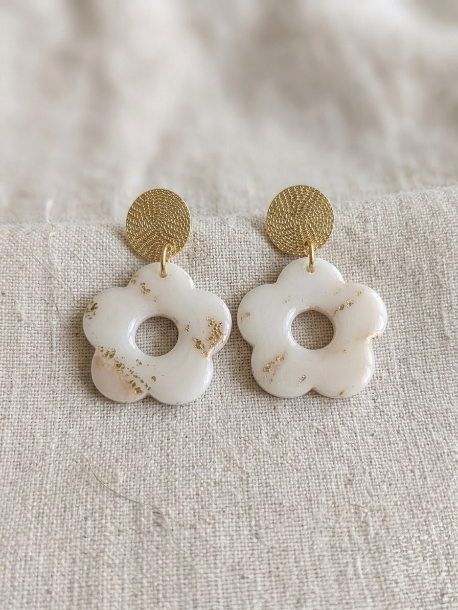 Boucles Daisy Marbrées 🌸