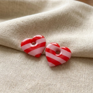 Pampilles Cœurs "Candy Cane"