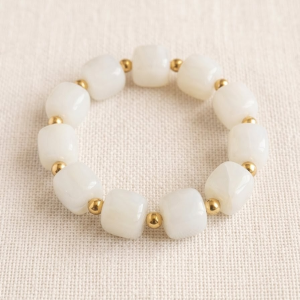 Bracelet perles & acier inoxydable