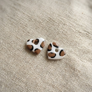 Pampilles Cœurs "Léopard"