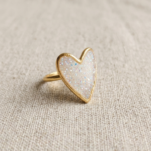 Bague Cœur Étincelante