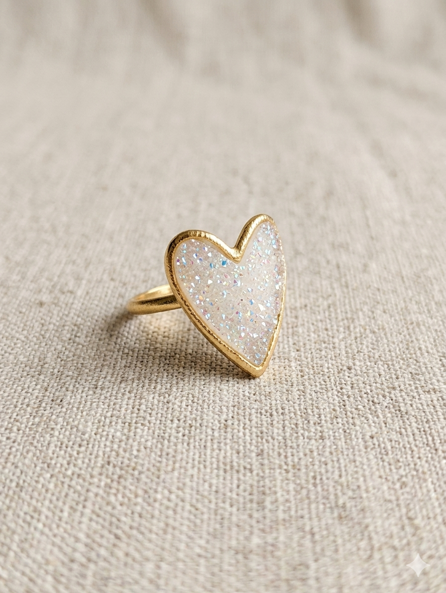 Bague Cœur Étincelante