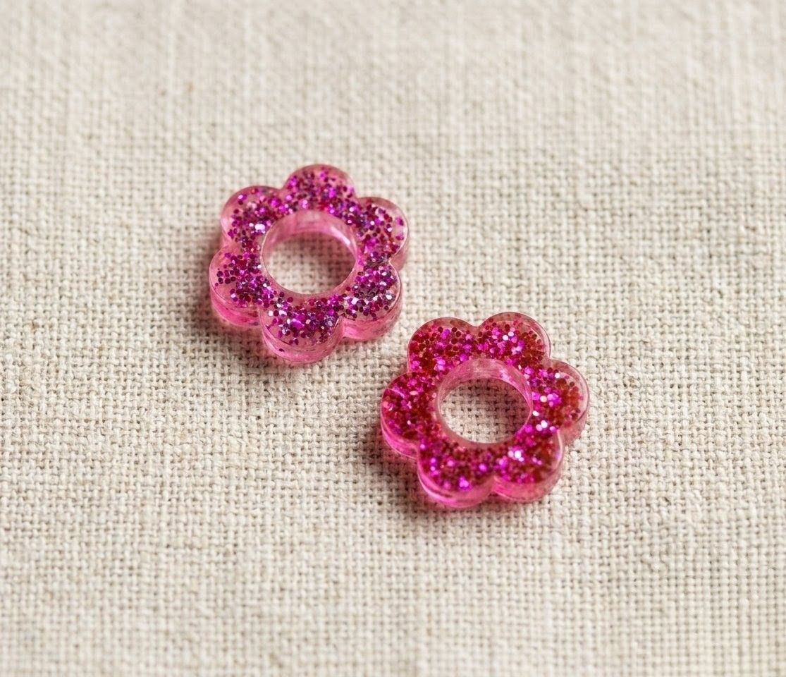 🌸 Mini Fleurs Pailletées