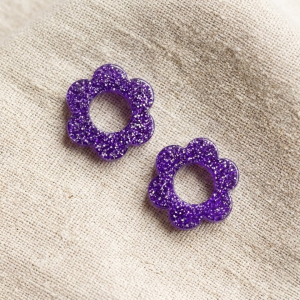 Mini Fleurs Violettes Scintillantes
