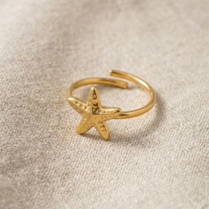 Bague Étoile de Mer Réglable 🐚