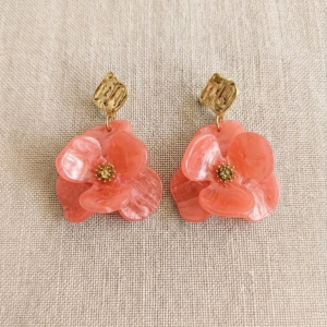Boucles d'oreilles Peach Flower 🌸
(5€ reversé à l'Association Petits Princes 🤴)