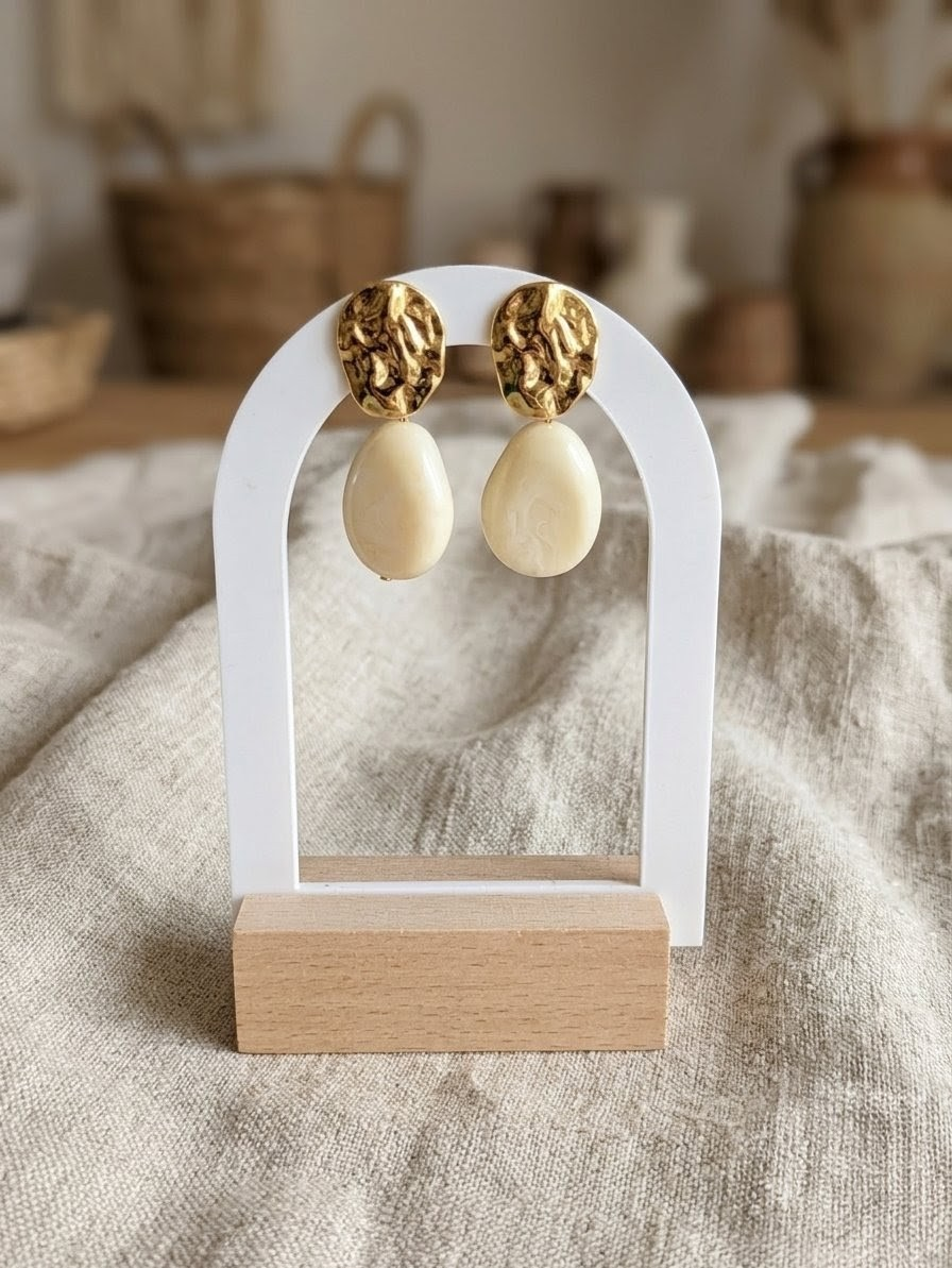 Boucles Ondine - beige ✨ – Image 2