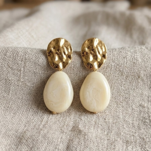 Boucles Ondine - beige ✨