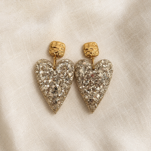 Boucles coeur Paillettes