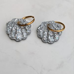 Créoles Coquillage argent