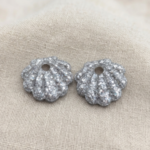 Pampilles coquillages argent