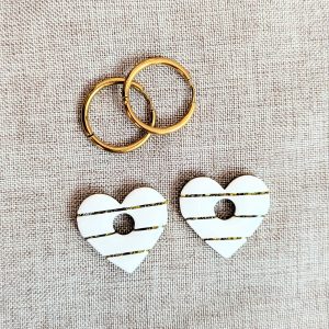 Créoles interchangeables amour