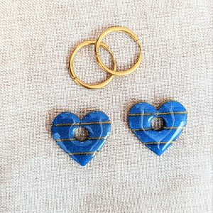 Créoles interchangeables coeur