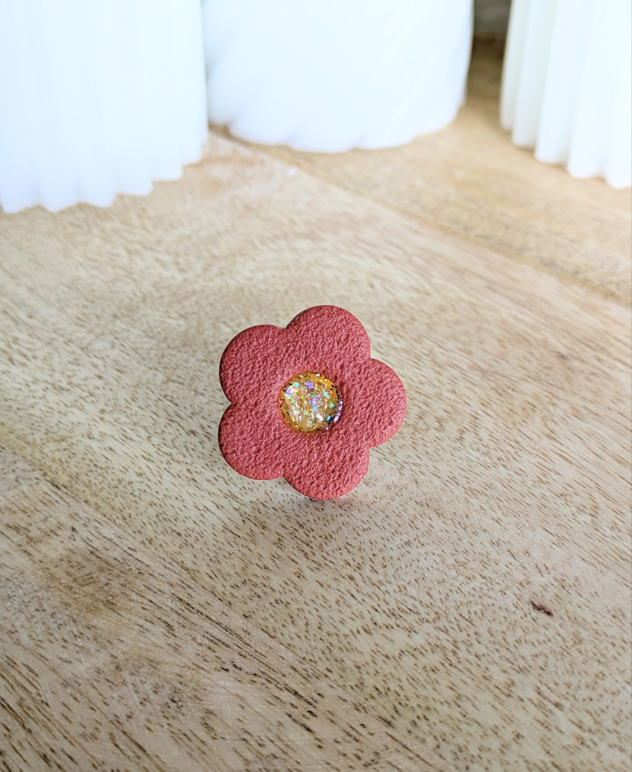 Bague réglable en acier inoxydable - pâte polymère